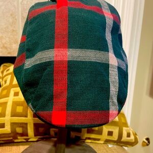 Plaid Flat Cap in Green and Red